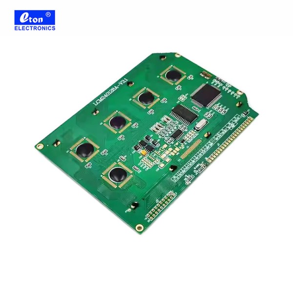 240128 Dot Matrix Screen Graphic Transmissive LCD Module Irregular Shape Corner Cut for Display