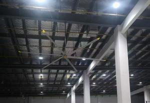 China 24FT Pmsm Energy Saving Hvls Ceiling Fan For Air Cooling And Ventilation Function on sale
