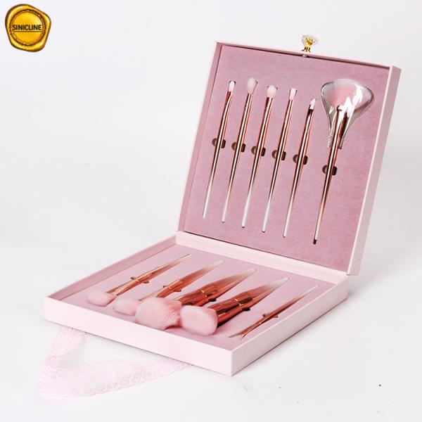 Gift Packing Small Box Custom Logo Makeup Brushes Packaging Design For Cosmetics