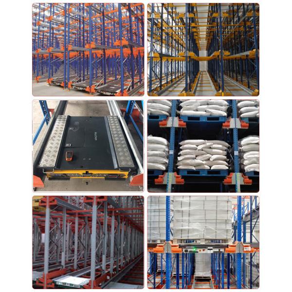 Warehouse Racking Shelves use Pallet Runner or Radio Shuttle on Pathway