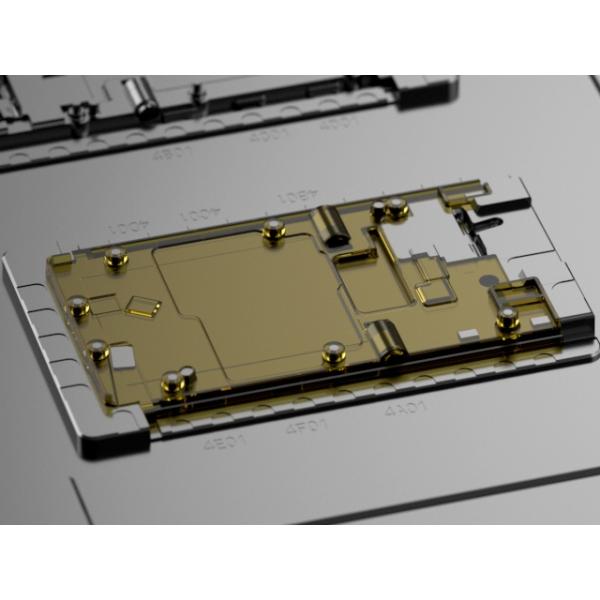 OEM / ODM : Cold Runner Injection Molding & Transparent On-board Upper Bracket (1*2) No.23913