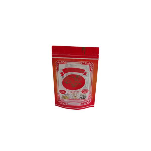 Customized k Poly Stand Up Pouches Square Corner With Bopp Lamination