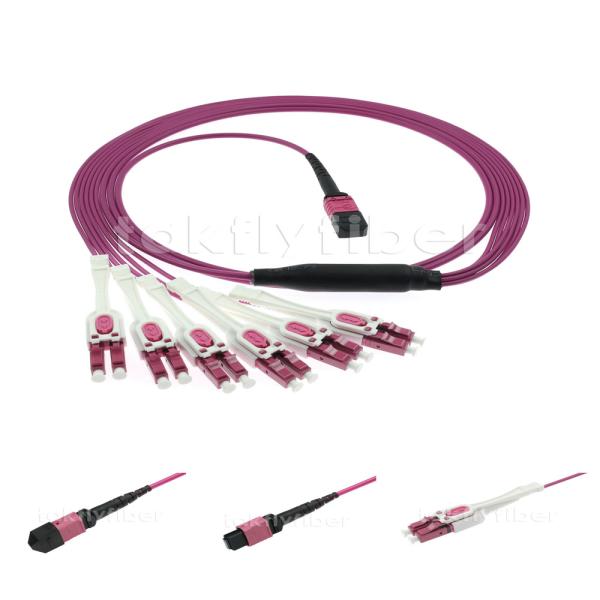 Fiber Optic MTP MPO Patch Cord Cable 8 12 24 Core OM3 OM4