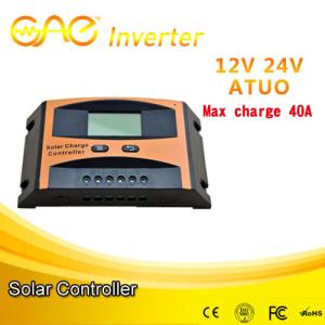 Quality 40A Solar Charge Controller with LCD Display intelligent pwm solar charge controller for sale