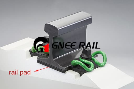 Rubber Rail Pads Rail Fasteners for Railway Tracks Reduce Fatigue Cracking