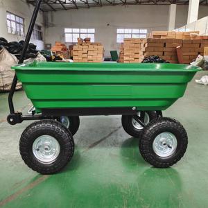 China Utility 10 Inch Pneumatic Tires Wheel Garden Dump Truck 75L Capacity on sale