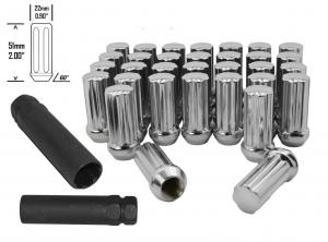 China Shockproof Duplex Locking Lug Nuts Conical Seat With 3 / 16 Socket Drive on sale