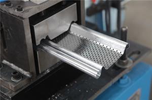 Quality 0.5-1.2MM Shutter Roll Forming Machine with Continuity punch Punching 56mm Shaft for sale