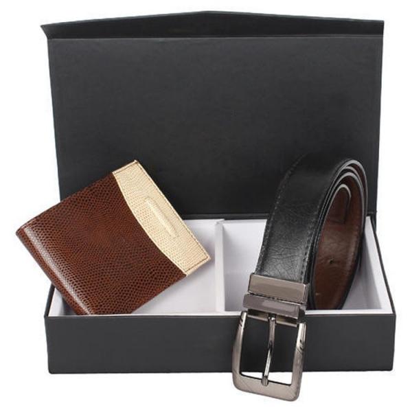 Buy Black Wallet Belt Paper Sliding Drawer Packaging Magnetic Belt Packaging Box at wholesale prices