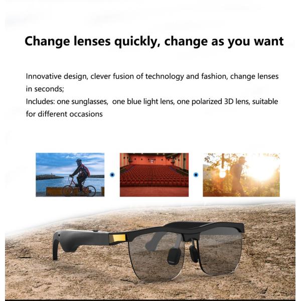 Mirror Glasses Leopard Print Cloth Accessories Conversation Navigation Open style multi-function Voice control AI Glasses