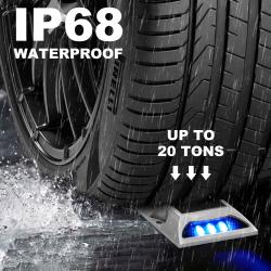 China IP68 Waterproof Solar LED Road Studs with 800m View Distance and 2V/200MAH Solar Panel for sale