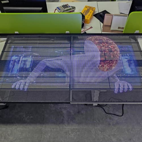 Full Color High Brightness Window Display IP40 For Building Wall Display
