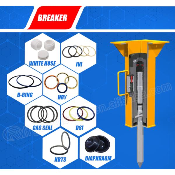 MSB Hydraulic Rock Breaker Seal Kit Hammer Msb250 Hydraulic Cylinder Piston Seal Kit