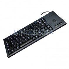 Buy Plastic Industrial Computer Keyboard With Function Keys And Integrated Trackball at wholesale prices