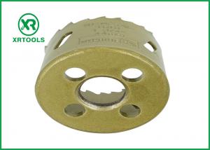 Quality Gold Round Bi Metal Hole Saw , HSS M42 Carbide Tipped Hole Saw With Built for sale