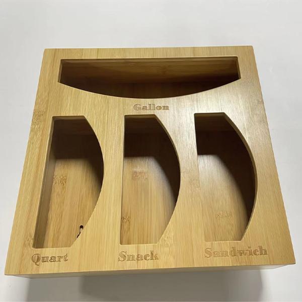 Multifunction Bamboo Ziplock Bag Storage Box Lunch Bag Zipper Bag Classification Box