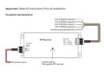 12 - 36VDC 4 Channels LED Controller , RF RGBW Led Light Controller Multiple