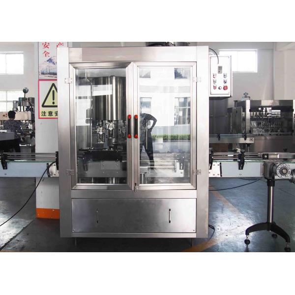 Rotary Crimping Electric ROPP Capping Machine 6 Heads For Aluminum Cap Bottles