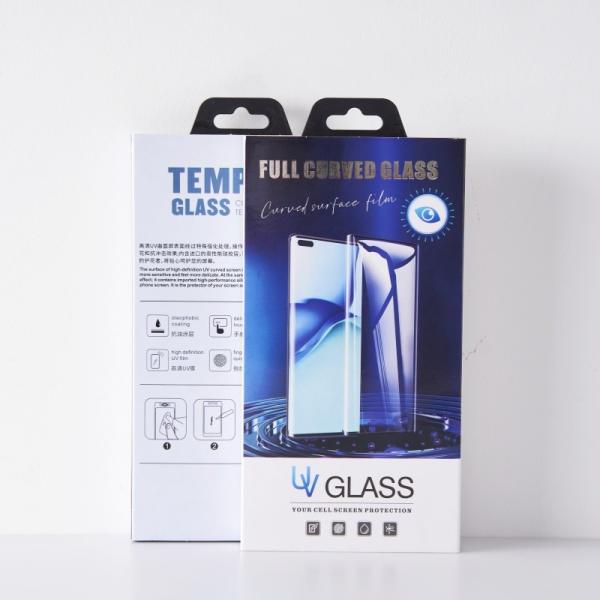 Full Curved Mobile Phone Tempered Glass Screen Protector Box Packaging With Custom Logo