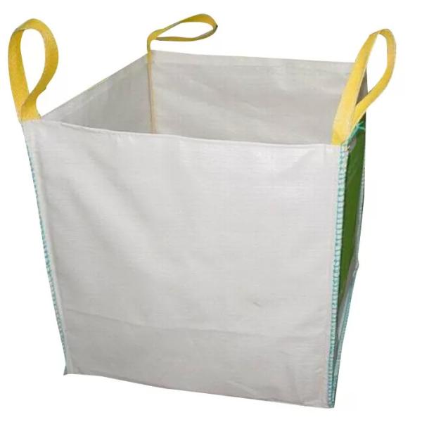 1 Cubic Meter Baffle Bag FIBC 1 Ton Top Cross 3000kg Type B Bulk Bags