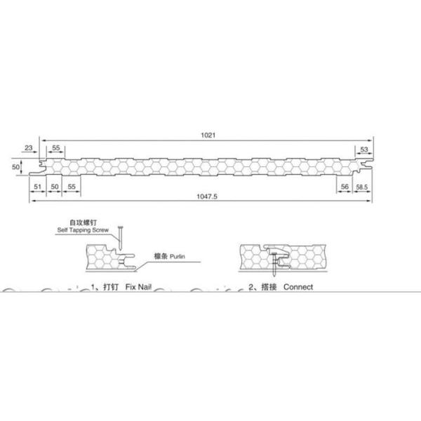 EPS Sandwich Panel Production Line PU / Foam Coated For Different Colors