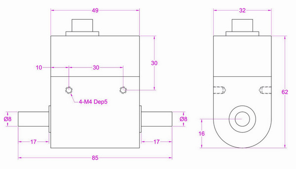 Rotary torque transducer 5NM 2NM 1NM 0.5NM 0.2NM Rotating shaft torque measurement