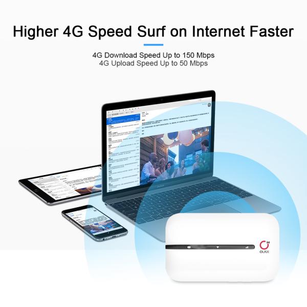 OLAX MT10 MIFI Wifi Router 4g Lte Hotspot Device 3000mah 150mbps