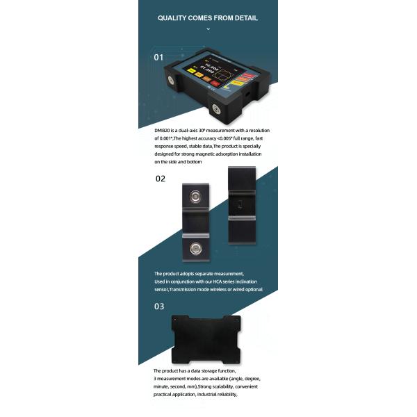 Platform Calibration Dual Axis Digital Inclinometer Industrial Angle