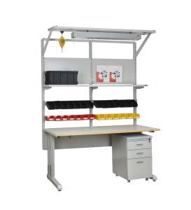Quality Clean Room ESD Work Table Light Duty Height Adjustable Range 670-1120mm With Power Box for sale