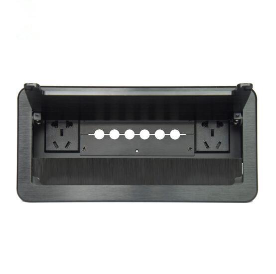 Buy Tablettop Cable Cubby Box Socket Pull Cable Type Perforated Cable Box at wholesale prices