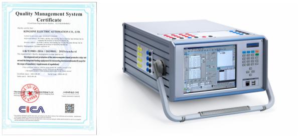 Buy IEC61850 TFT LCD Touch Screen Relay Test System KINGSINE K2030i at wholesale prices
