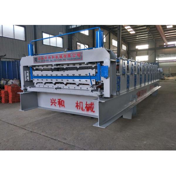 White Color Smart Double Layer Roll Forming Machine For Corrugated Tile