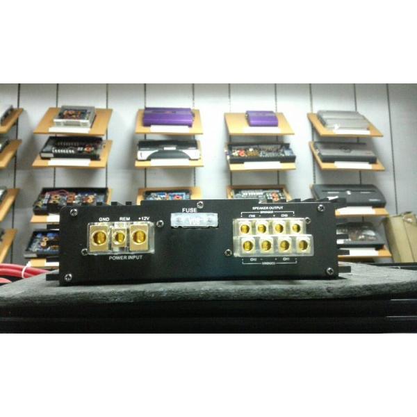 Powerful 4X130WRMS Class AB Car Amplifier with Bass Romote