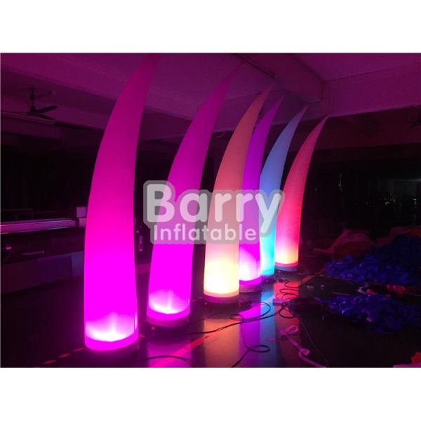 LED Blow Up Pillar Lighting Decoration For Advertsing , Inflatable Light Tube Column