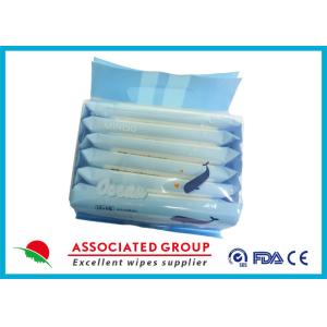 Buy cheap 10pcs * 6 Baby Wet Wipes Portable Package No Fragrance Ultra Soft White Color from wholesalers