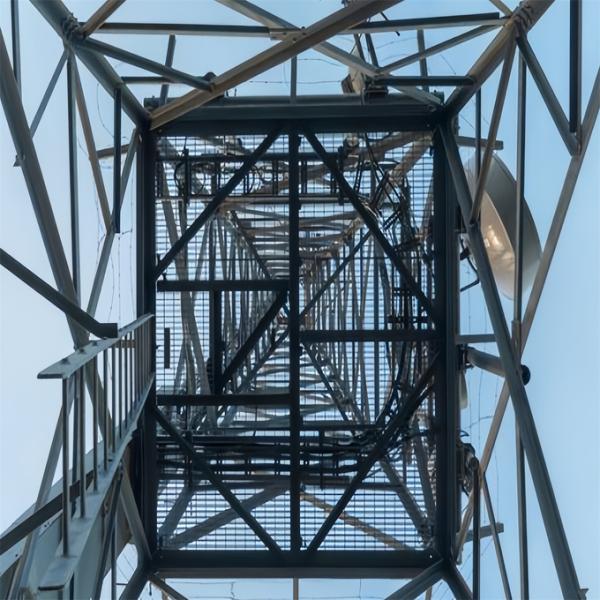 Mobile Wifi Network 4G 5G Gsm Radio Signal 4 Leg Angle Steel Telecom Tower Telecommunication
