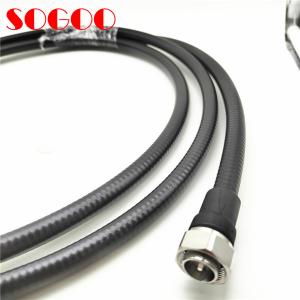 China 50 OHM RF Jumper Cable Mini Din Male 4.3-10 / 4.3-10 For 1/2  Super Flex Cable on sale