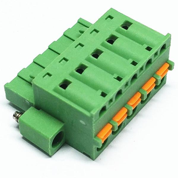 2EDGKDFM/2EDGKDM screwless free hanging terminal blocks female socket5.08mm