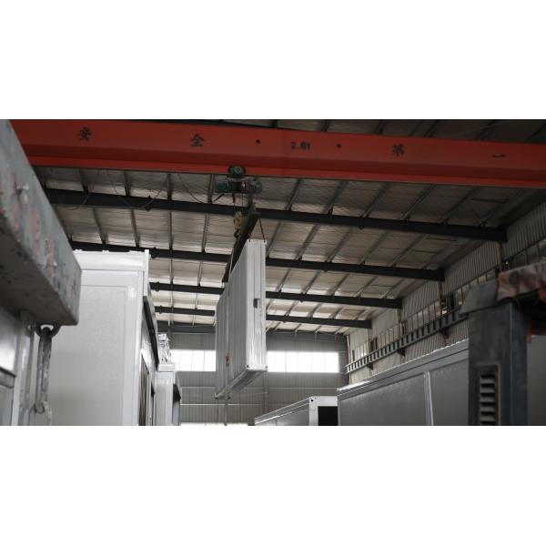 Galvanized Steel Folding Container Home With Assembled Dimensions Heating System Air Conditioner