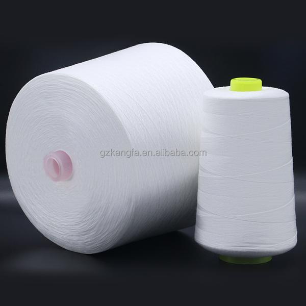 Manufacture Produce 1.25kg Raw White 60/2 Spun Polyester Yarn with Chemical Resistance