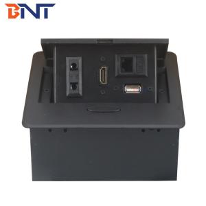 Europe popular pop up open cover conference desktop power socket
