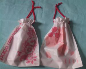 Promotional Swimwear Drawstring Plastic Bags With Double Ropes