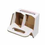 Custom Order Accepted White Six Wine Beer Pack Carrier With Varnishing And