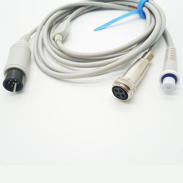 CE Metallic 4 Pin TPU Spacelabs Cardiac Output Cable