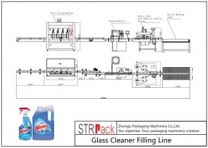 Quality Multifunctional Glass Cleaner Liquid Soap Filling Machine Automatic Liquid Filling Line for sale