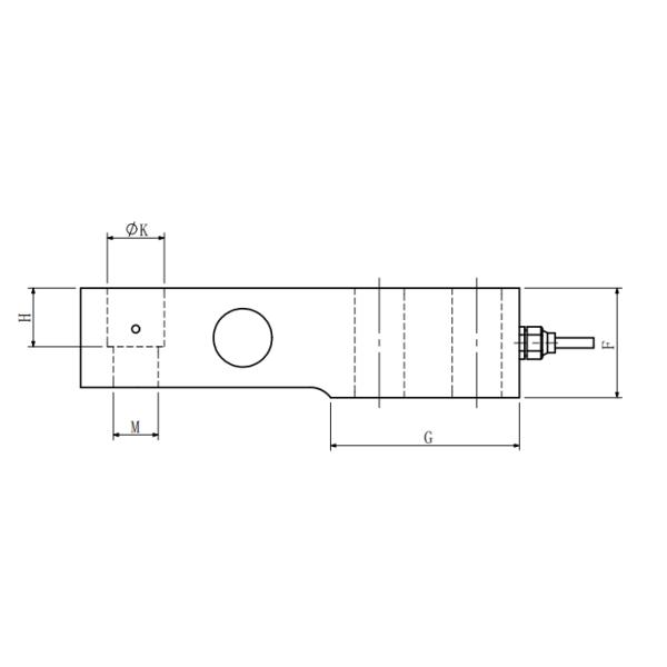 IP68 1.94mv/V Stainless Steel Load Cell 0.22t-4.4t Strain Gauge Weight Sensor