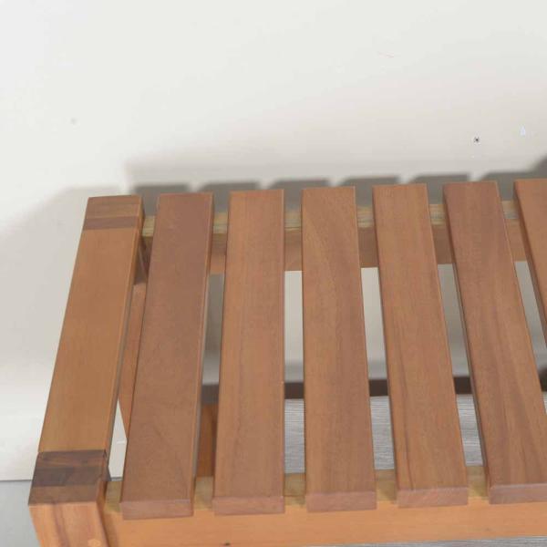 Disassembly Structure Teak Wood Solid Wood Shoe Bench