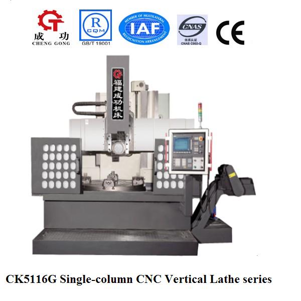 CK5116G China single column cnc vertical turret lathe
