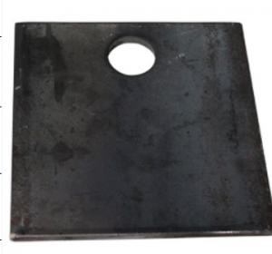 China Roller Supporting Plate Roll Off Container Wheels Parts Square Plate With Hole on sale