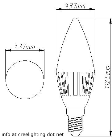 3W LED light bulb 2200-6700K more than 50,000 hours AC100-240V 50-60Hz dimmable